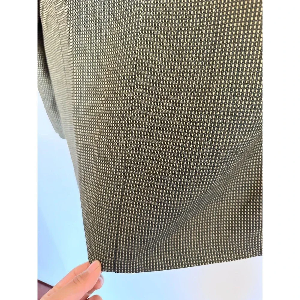 Ermenegildo Zegna Neiman Marcus 100% Wool Yellow Gray Sport Coat Blazer IT 58